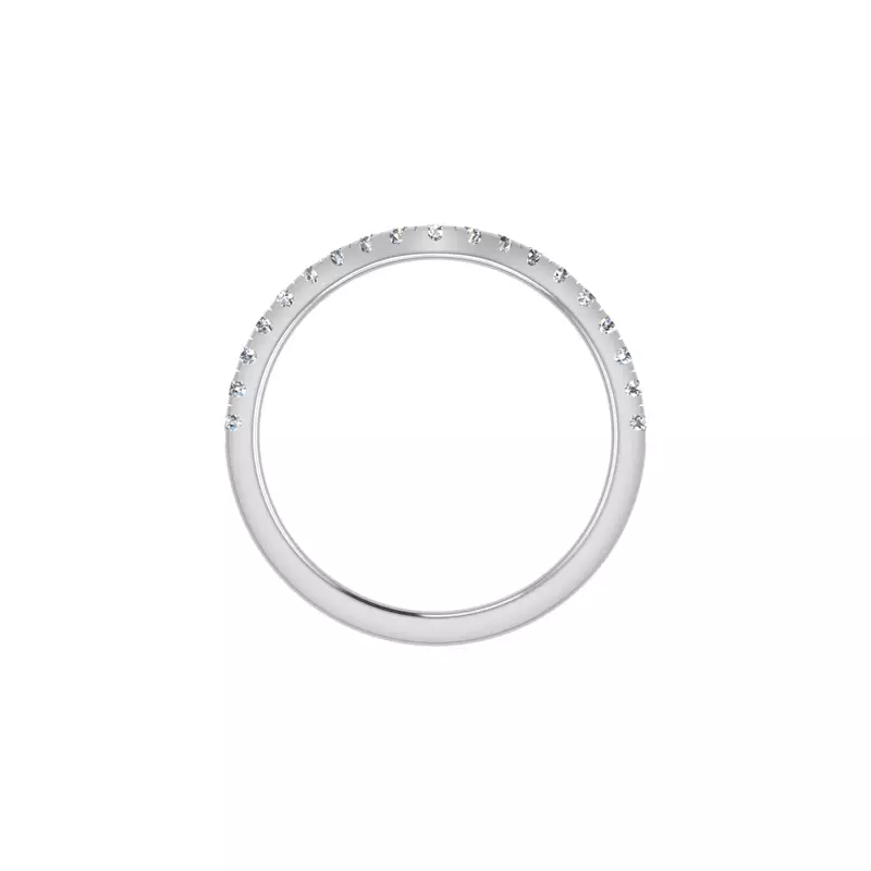 Platinum Iris Pave Band