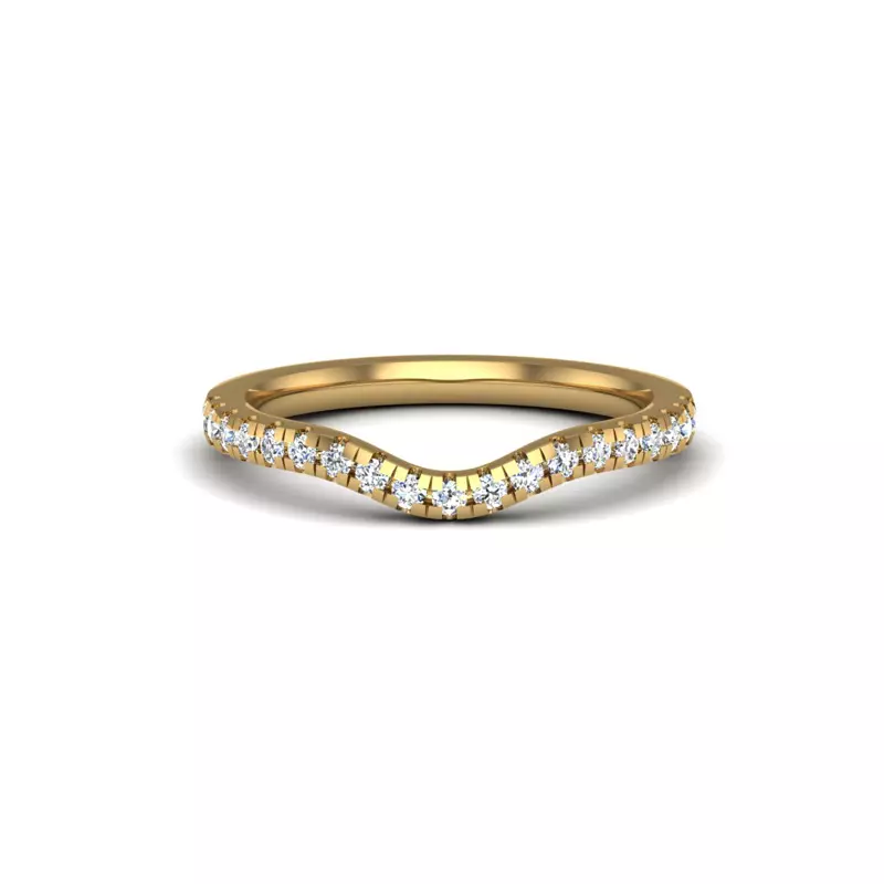 18K Yellow Gold Eden Pave Band