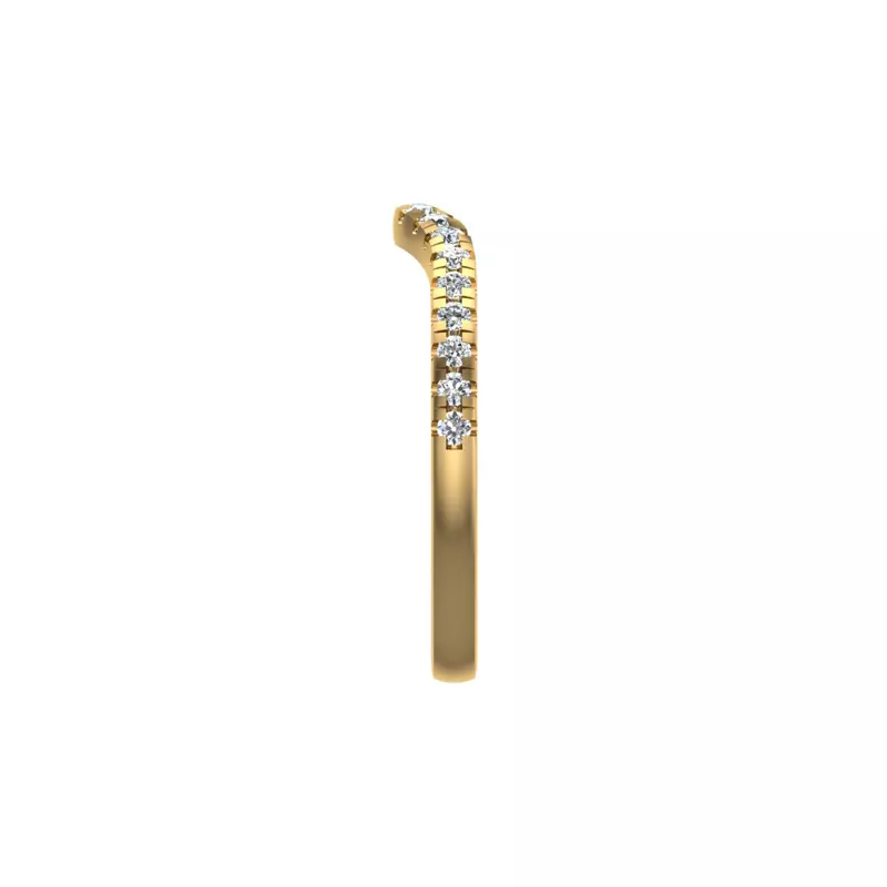 18K Yellow Gold Eden Pave Band