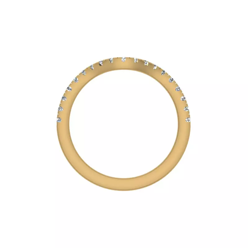 18K Yellow Gold Eden Pave Band