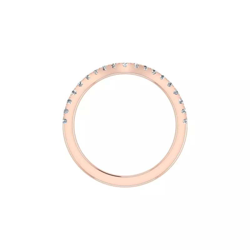 14K Rose Gold Ayla Pave Band