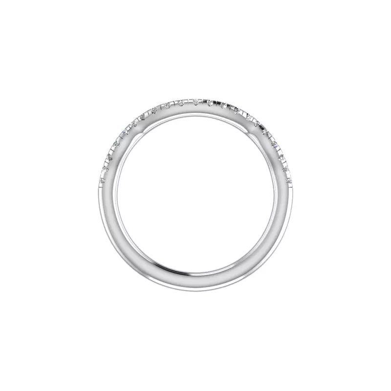 18K White Gold Kylie Pave Band