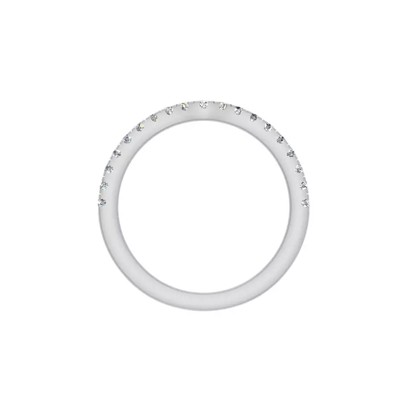 14K White Gold Ellieana Pave Band