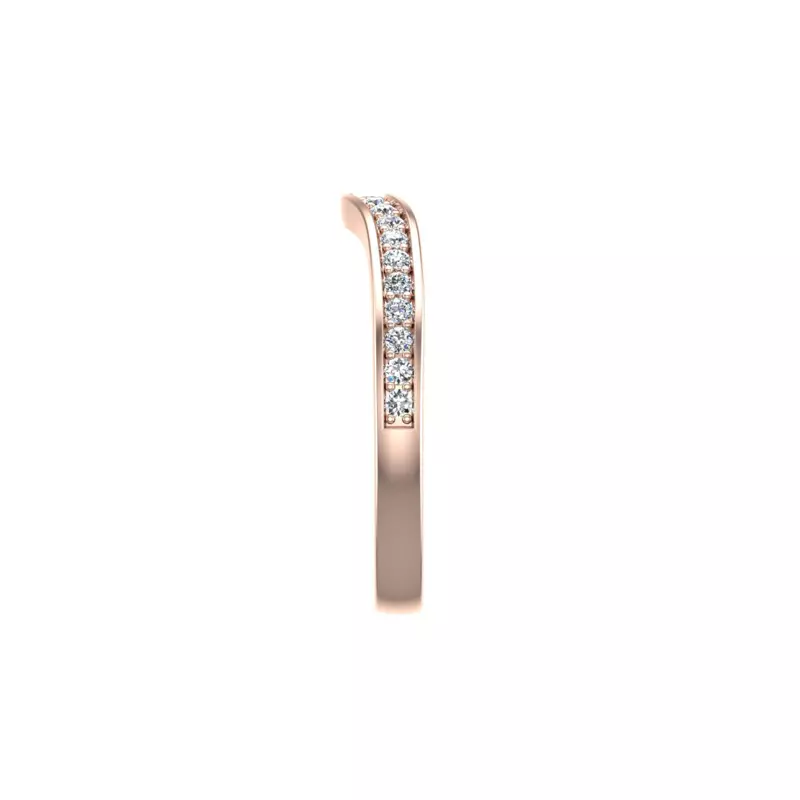 14K Rose Gold Alina Pave Band