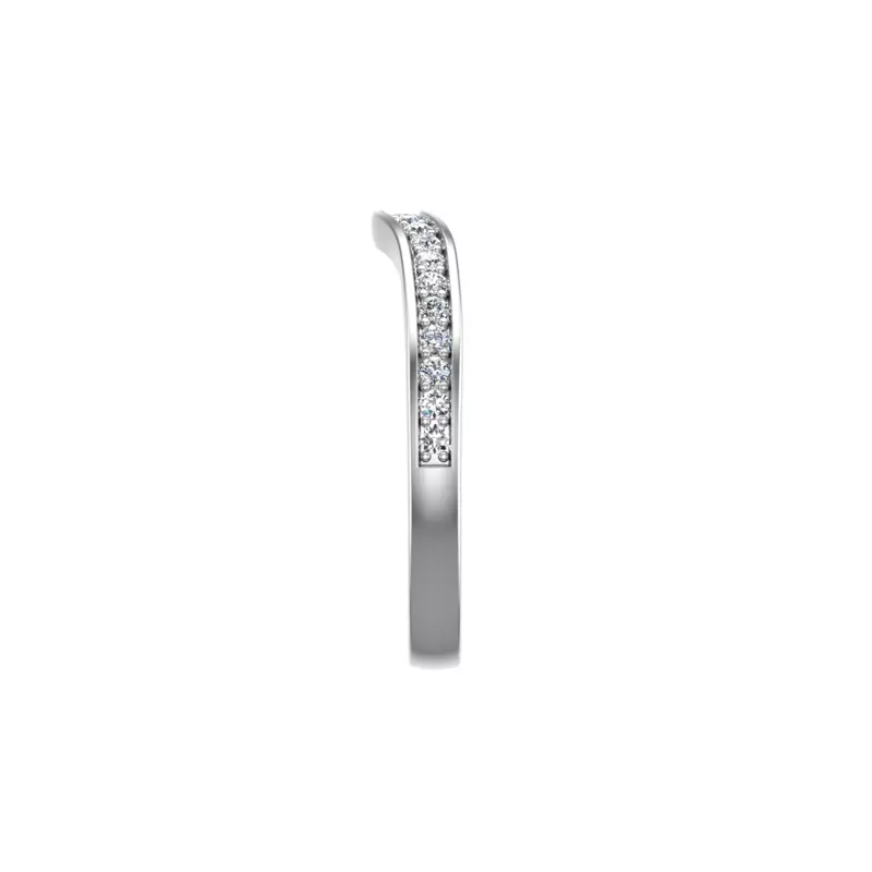 14K White Gold Alina Pave Band