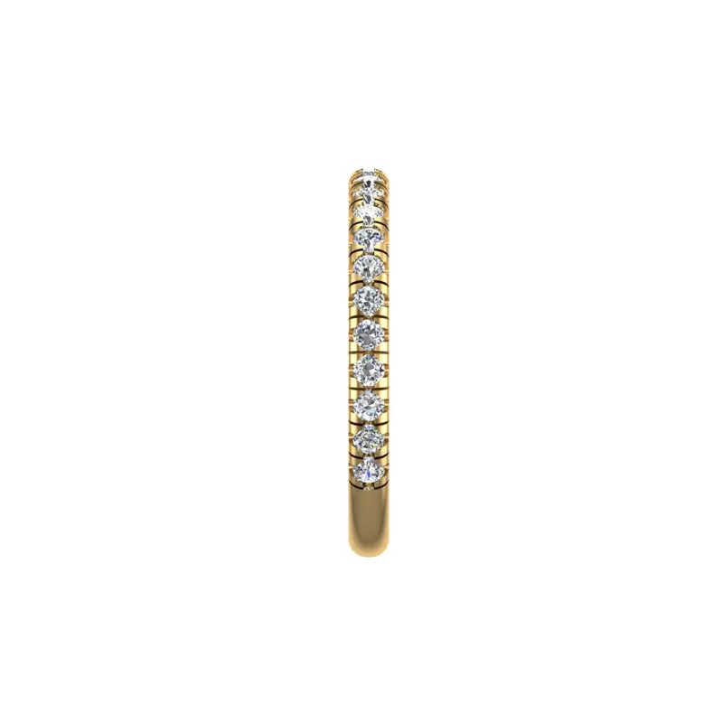 18K Yellow Gold Bailey Pave Band