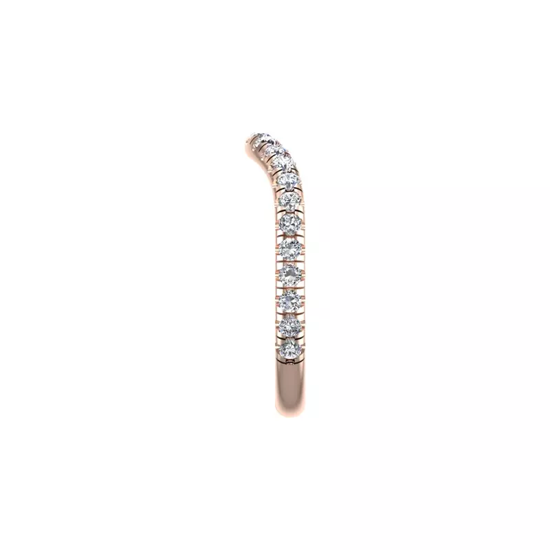 14K Rose Gold Juniper Pave Band
