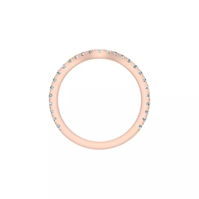 14K Rose Gold Maeve Pave Band