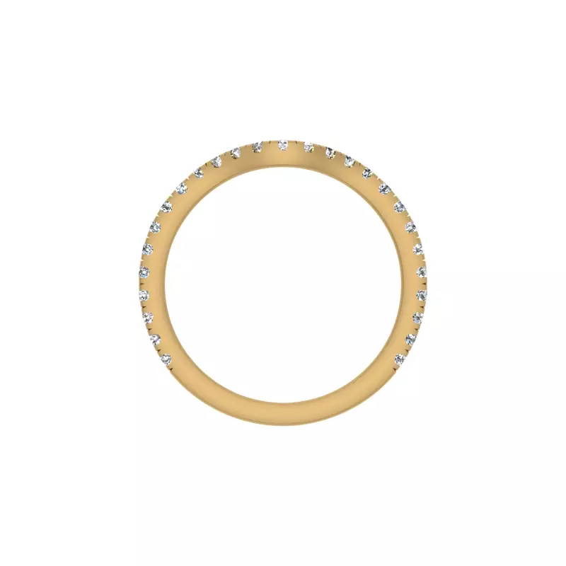 14K Yellow Gold Maeve Pave Band