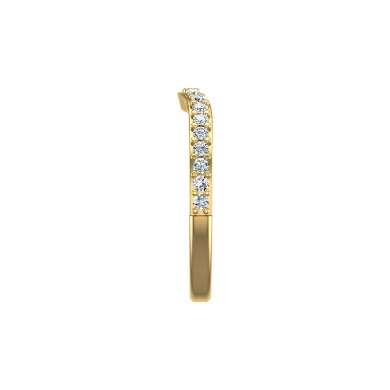 14K Yellow Gold Abigail Pave Band