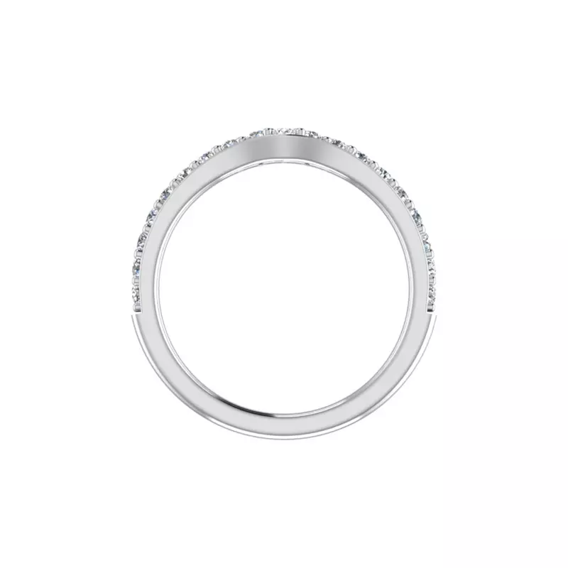 18K White Gold Abigail Pave Band