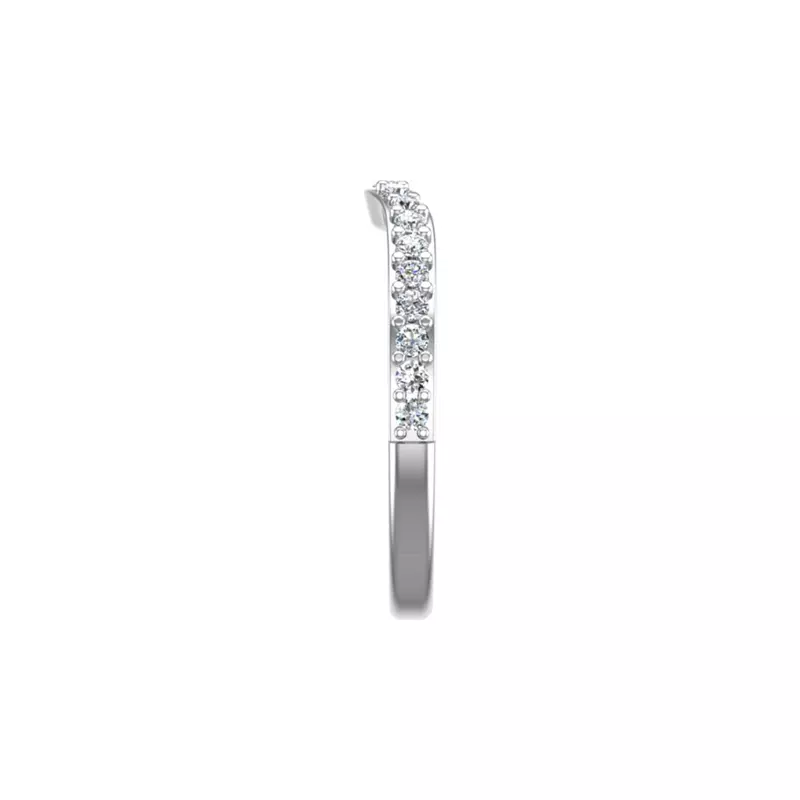 18K White Gold Abigail Pave Band