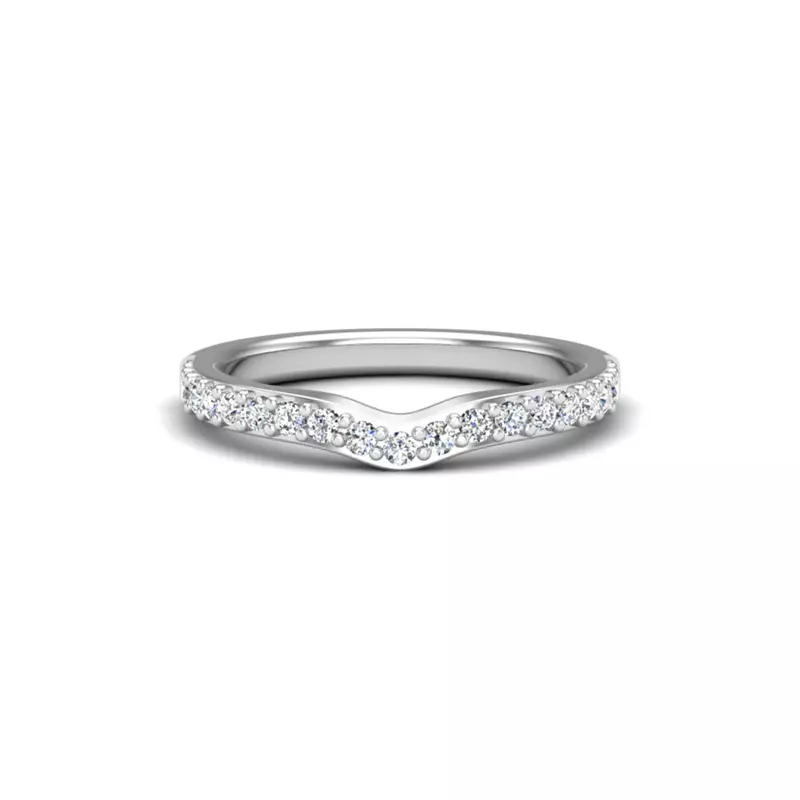 18K White Gold Abigail Pave Band