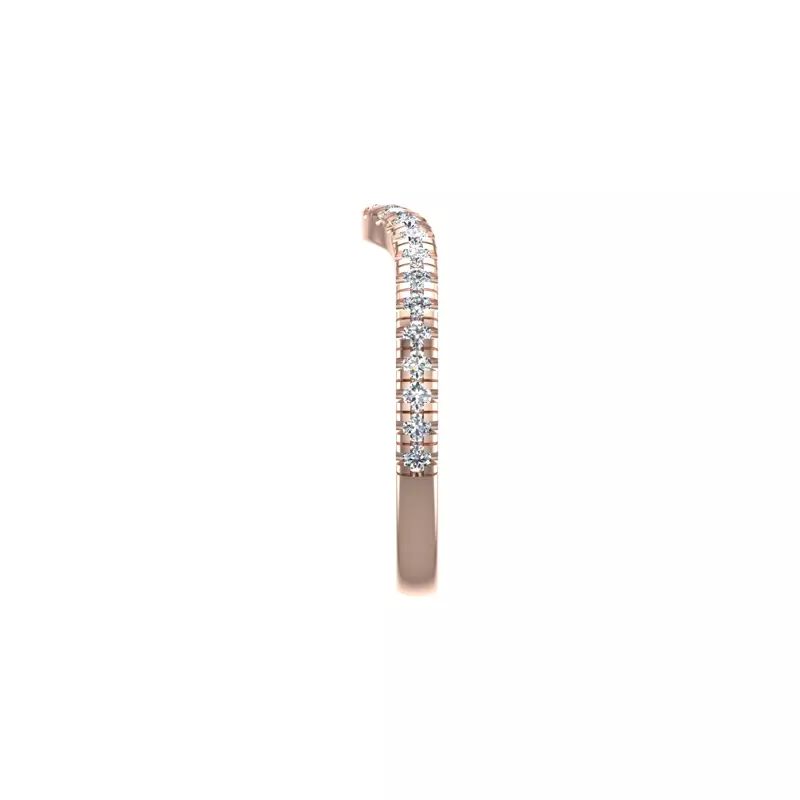 14K Rose Gold Harmony Pave Band