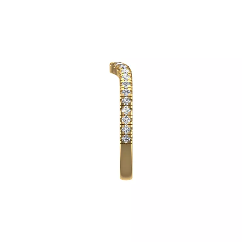 14K Yellow Gold Harmony Pave Band