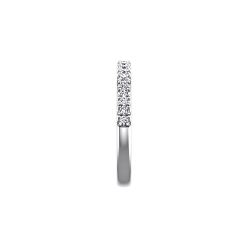14K White Gold Gianna French Pave Band