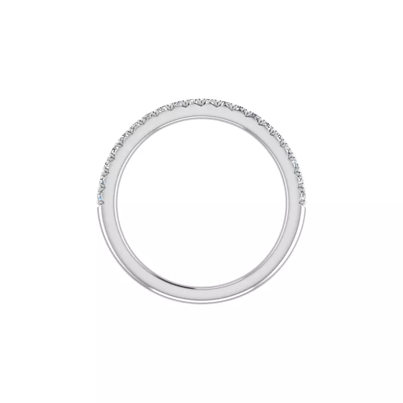 14K White Gold Gianna French Pave Band