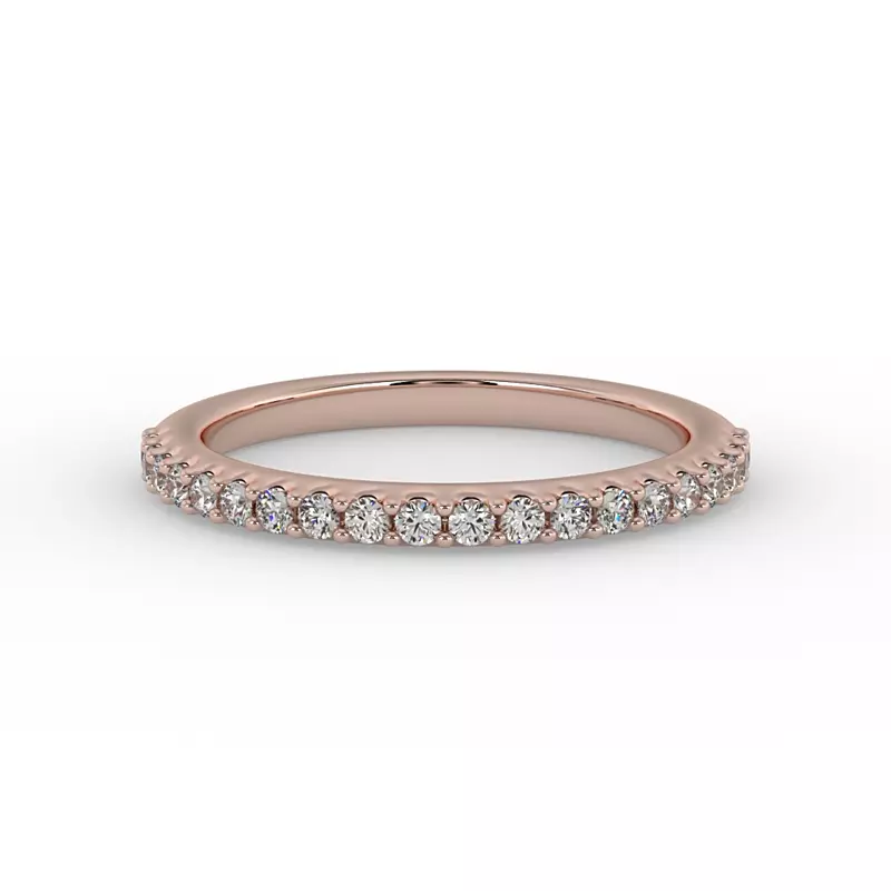 14K Rose Gold Catalina Pave Band