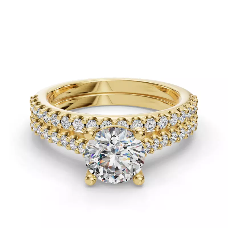 14K Yellow Gold Catalina Pave Band