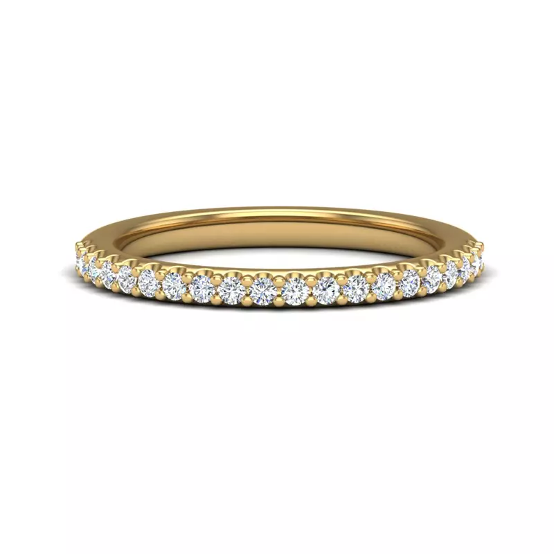14K Yellow Gold Catalina Pave Band