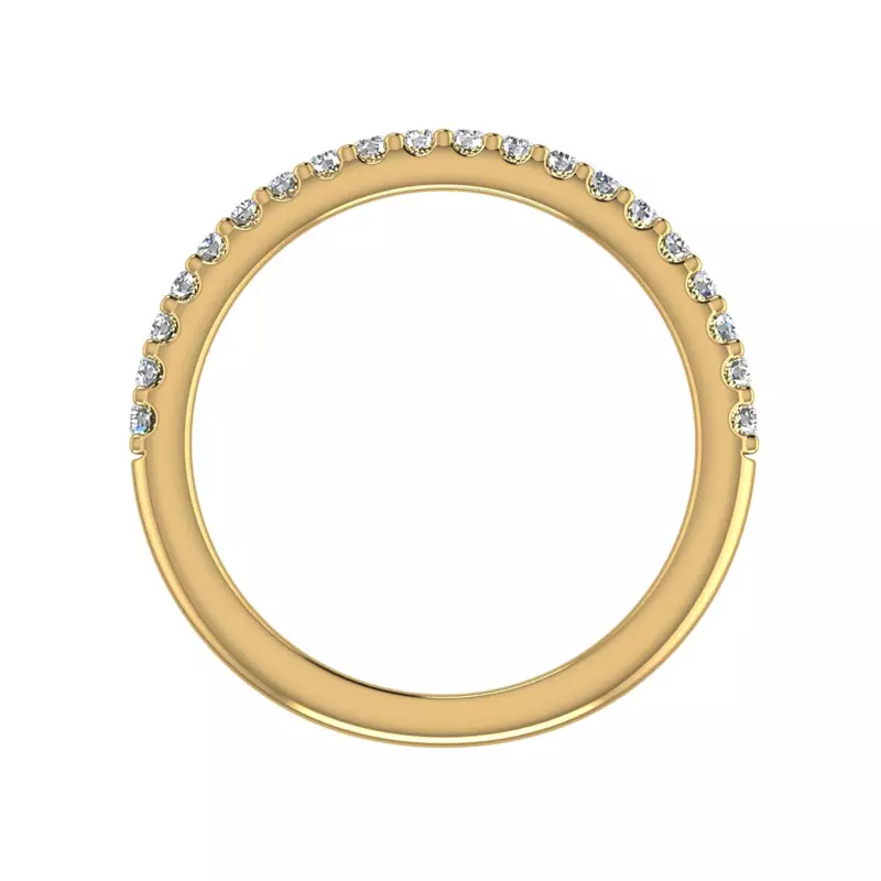 18K Yellow Gold Catalina Pave Band