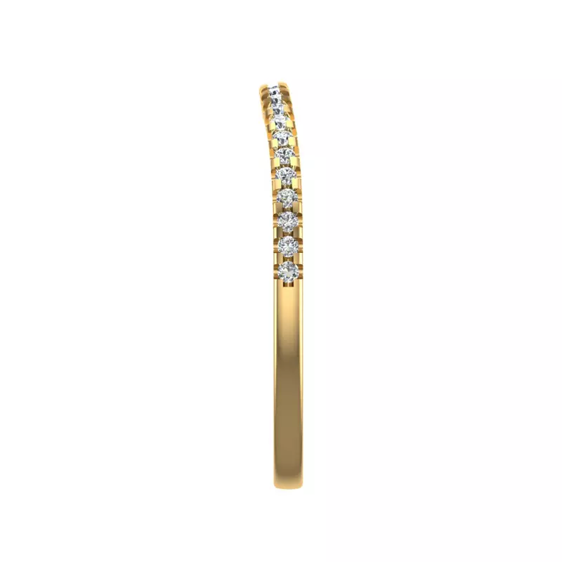 14K Yellow Gold Linnea  Pave Band