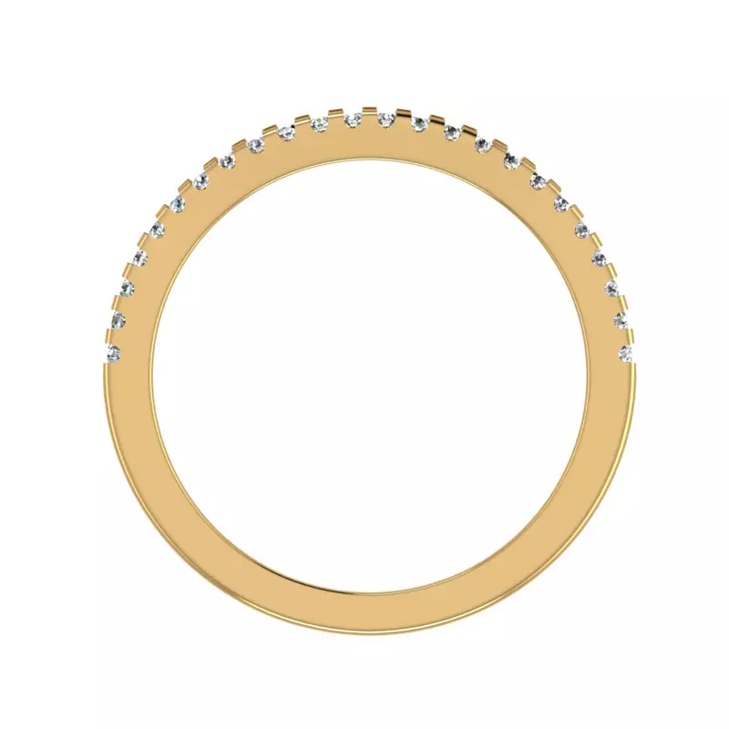 14K Yellow Gold Linnea  Pave Band