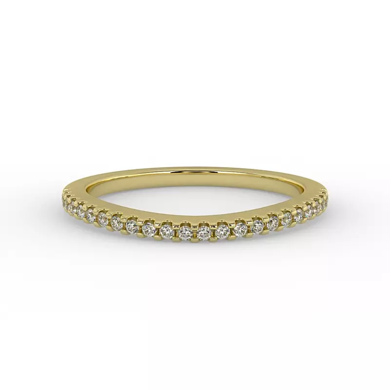 14K Yellow Gold Linnea  Pave Band