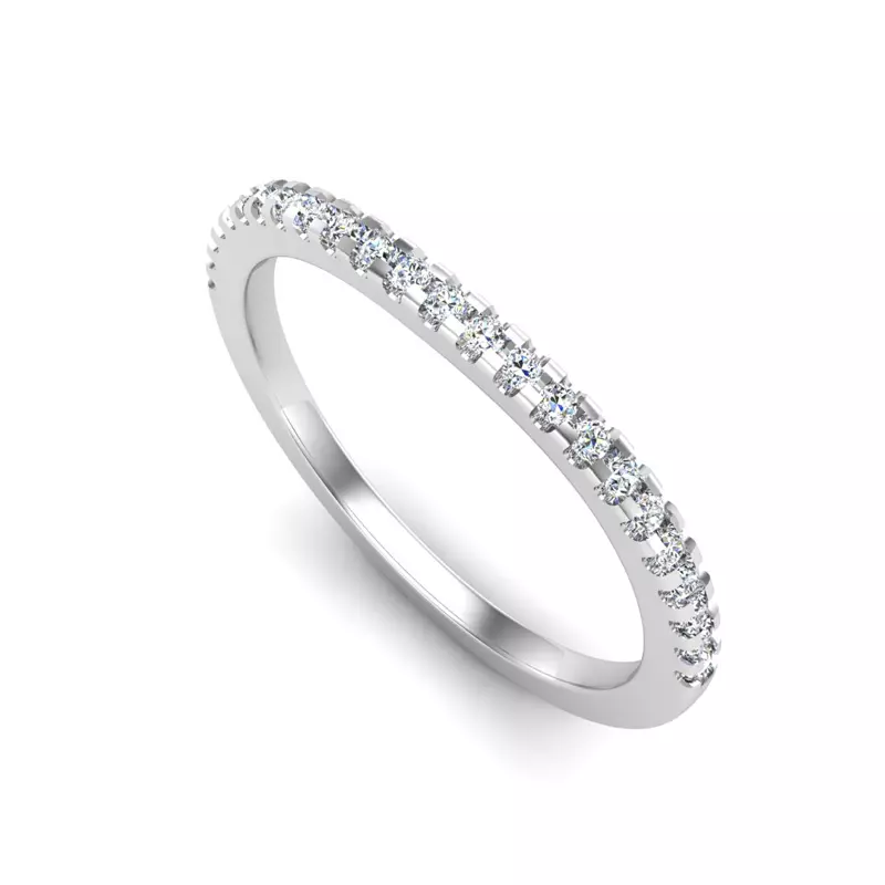 Platinum Linnea  Pave Band