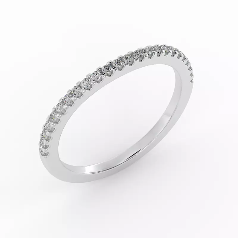Platinum Linnea  Pave Band