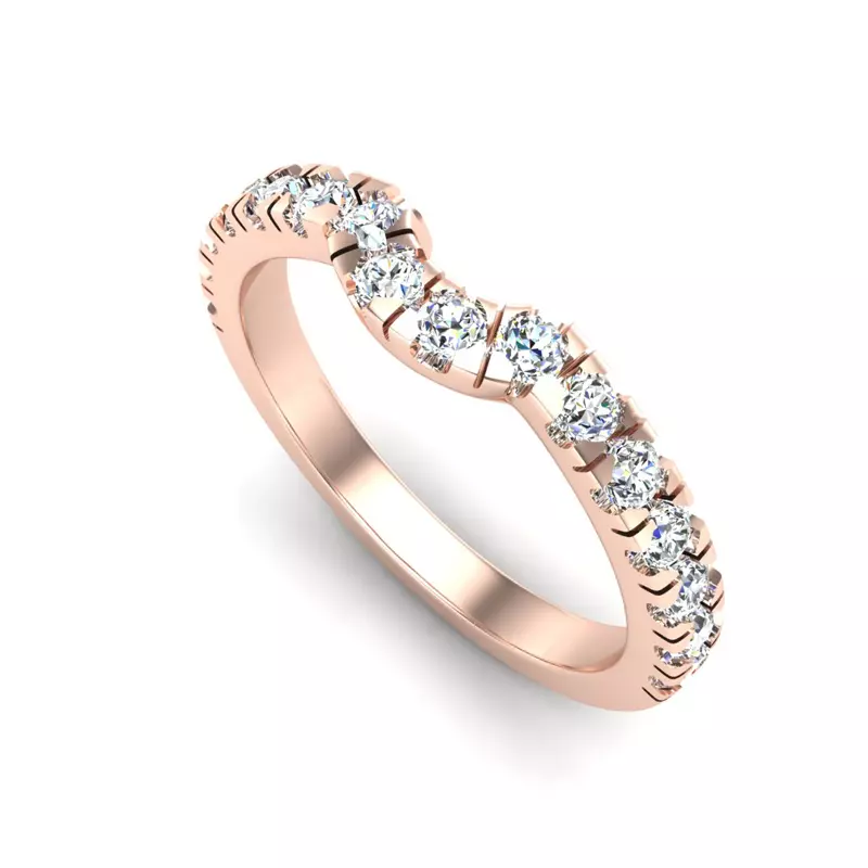 14K Rose Gold Juliette Diamond Band