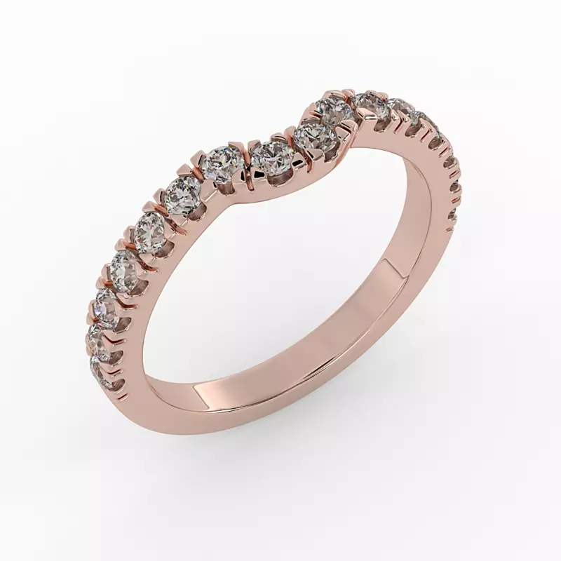 14K Rose Gold Juliette Diamond Band