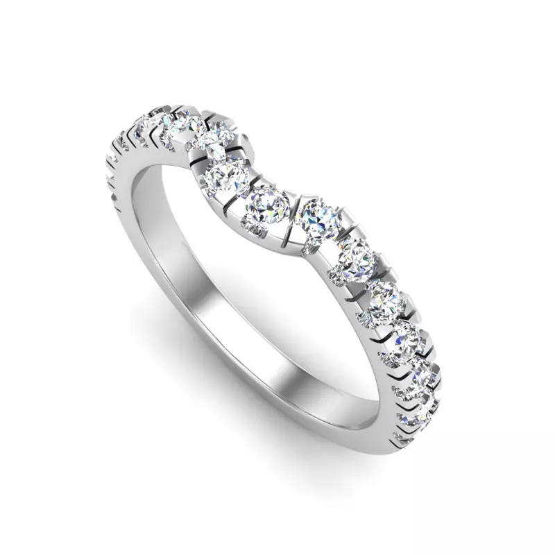 Platinum Juliette Diamond Band