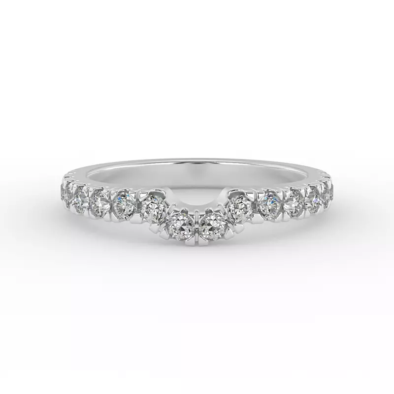 Platinum Juliette Diamond Band