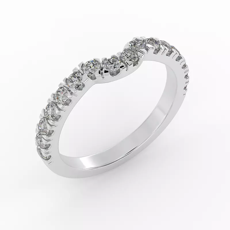 Platinum Juliette Diamond Band