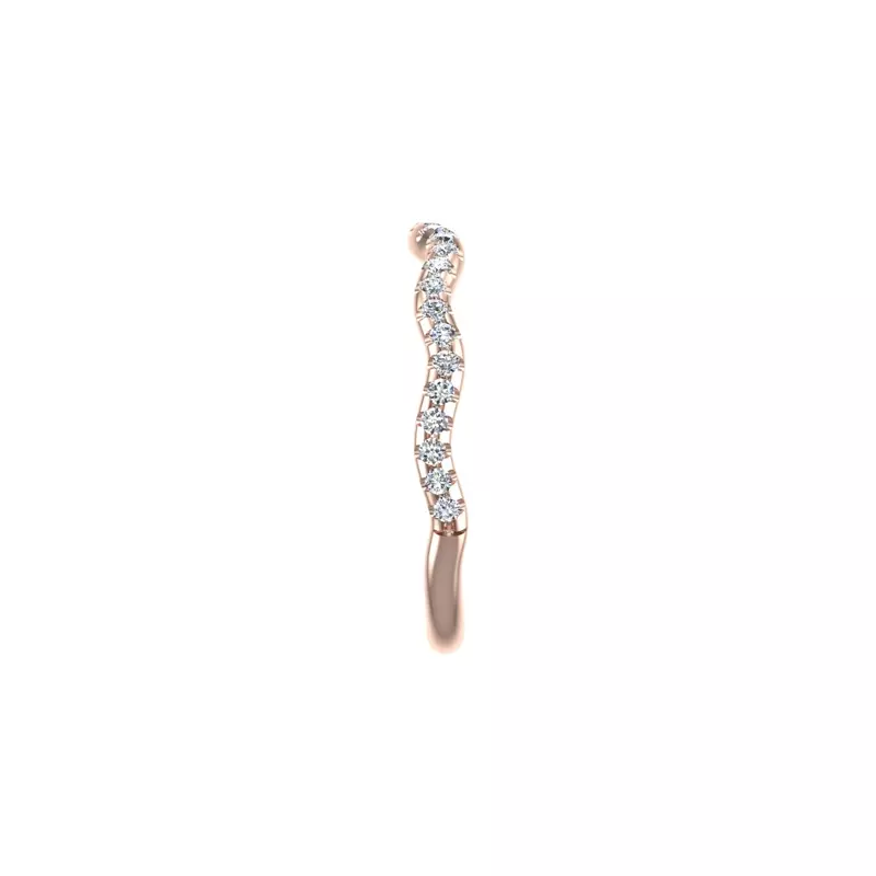 14K Rose Gold Sloane Pave Band
