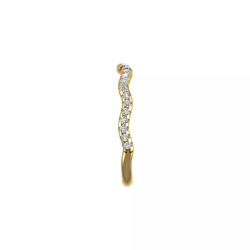14K Yellow Gold Sloane Pave Band
