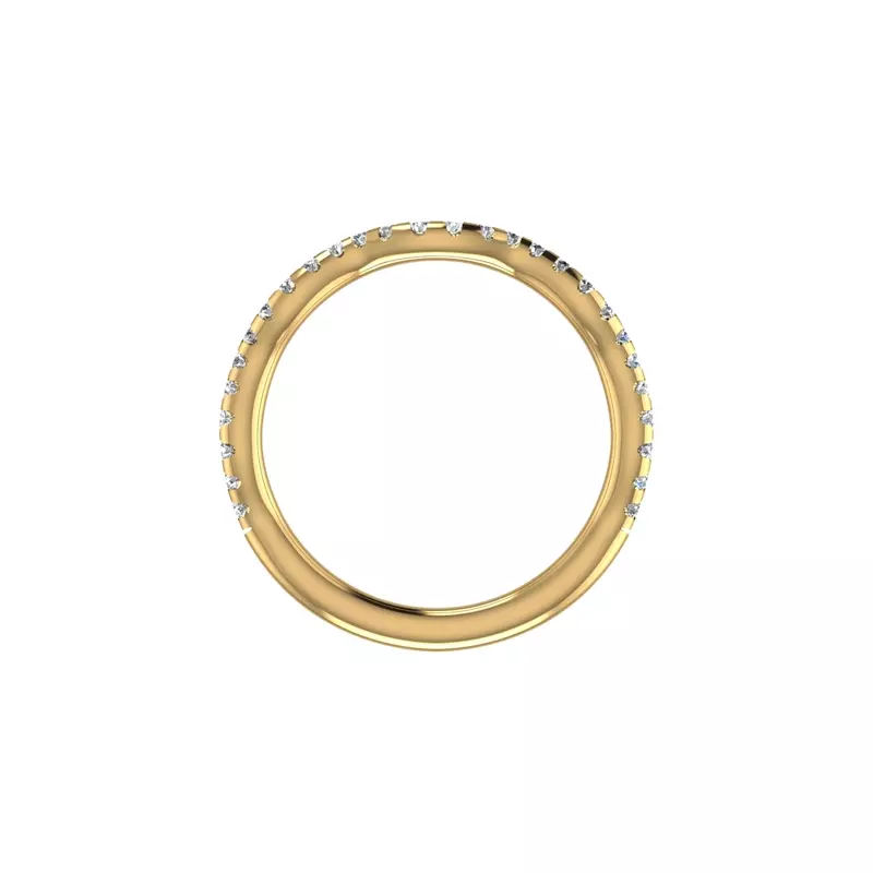 14K Yellow Gold Sloane Pave Band