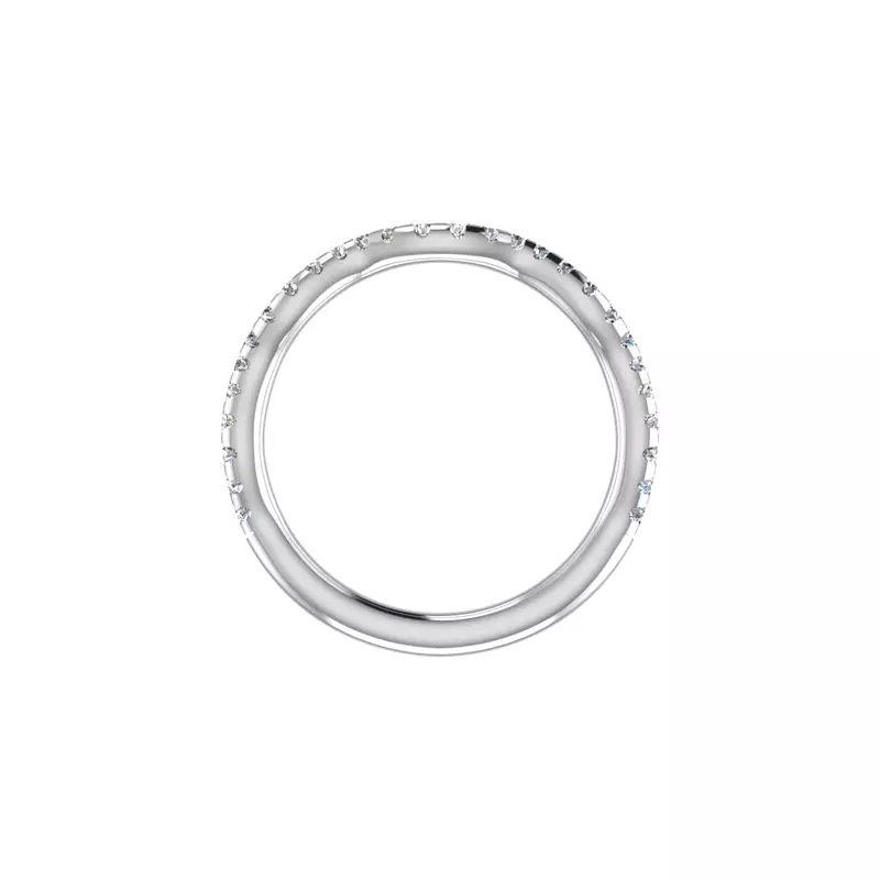 18K White Gold Sloane Pave Band