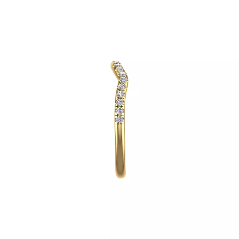 18K Yellow Gold June Pave Band