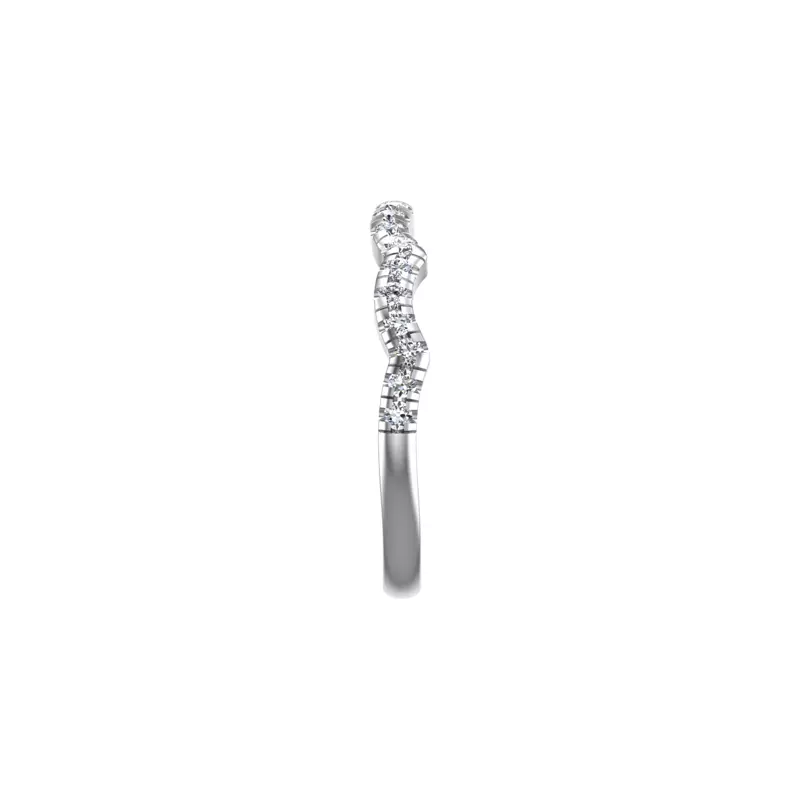 18K White Gold Ada Pave Band