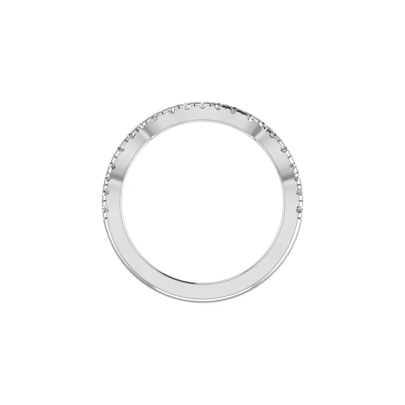 18K White Gold Ada Pave Band