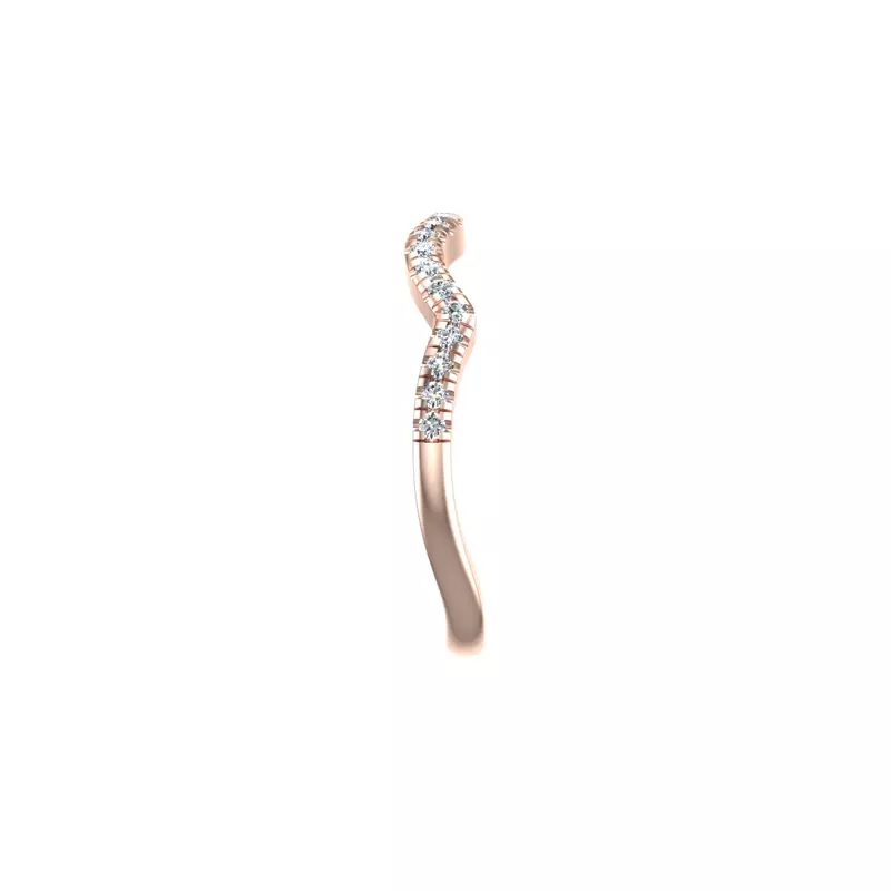 14K Rose Gold Kimberly Pave Band