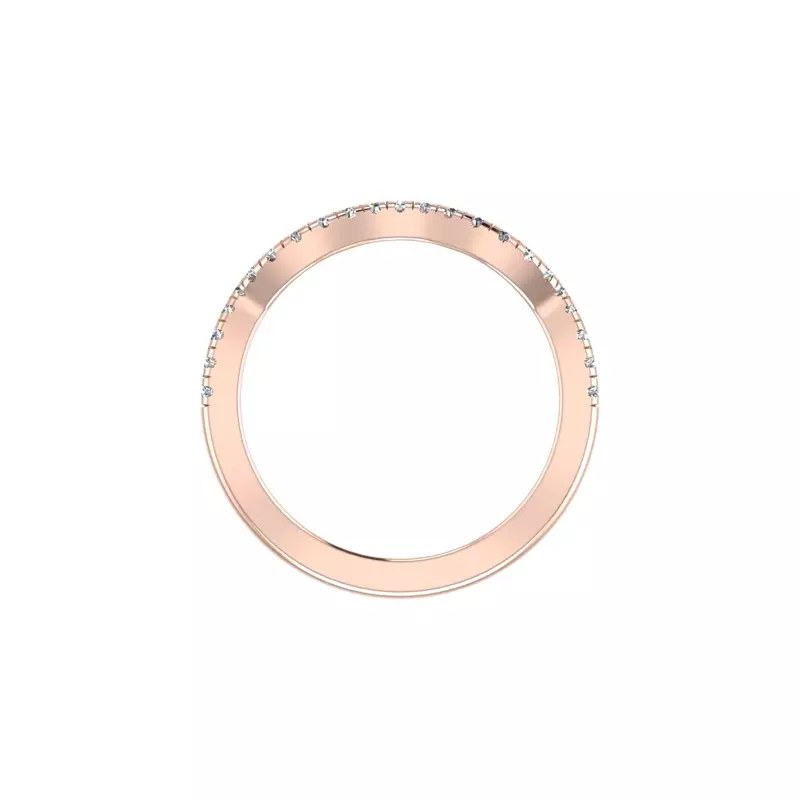 14K Rose Gold Kimberly Pave Band
