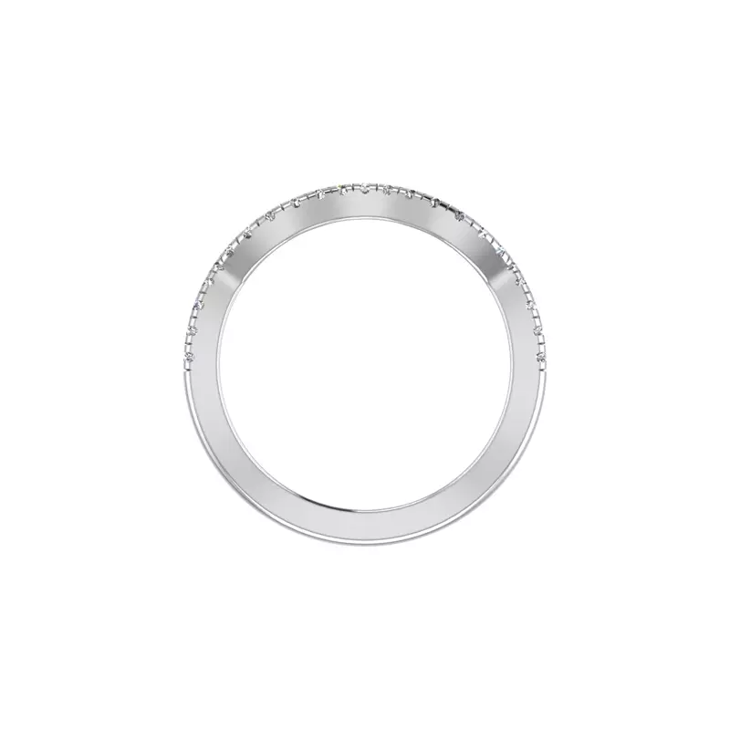 14K White Gold Kimberly Pave Band