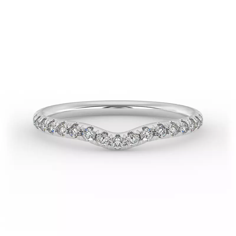 14K White Gold Chloe Pave Band