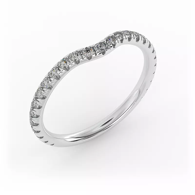 Platinum Chloe Pave Band