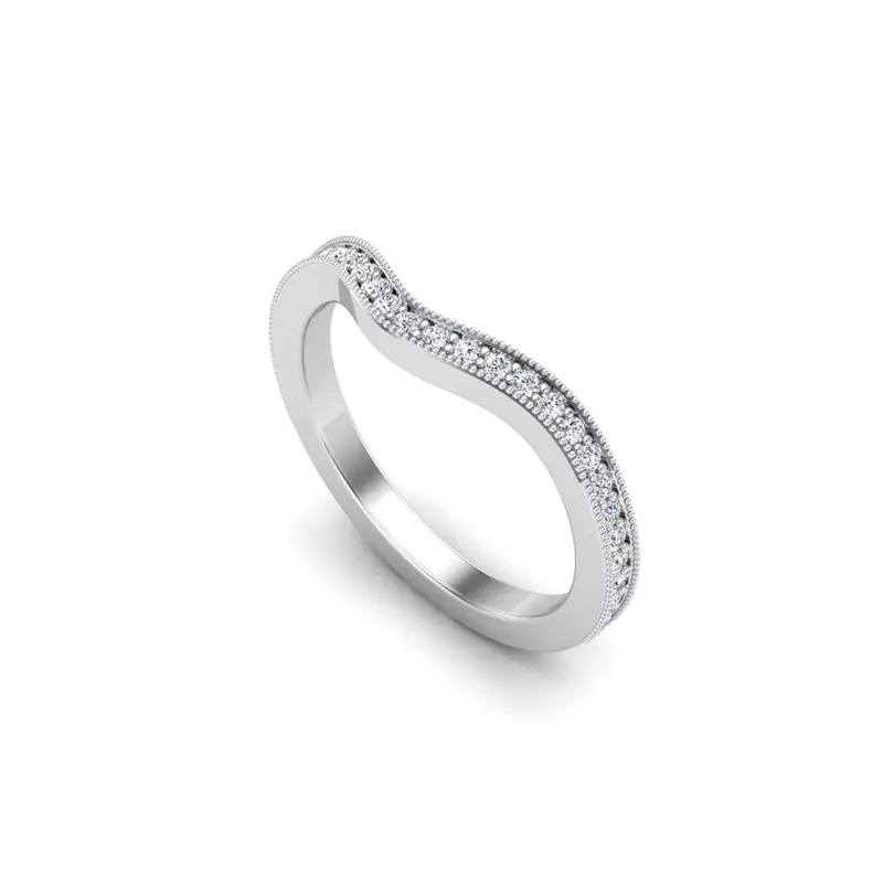 14K White Gold Tessa Pave Band