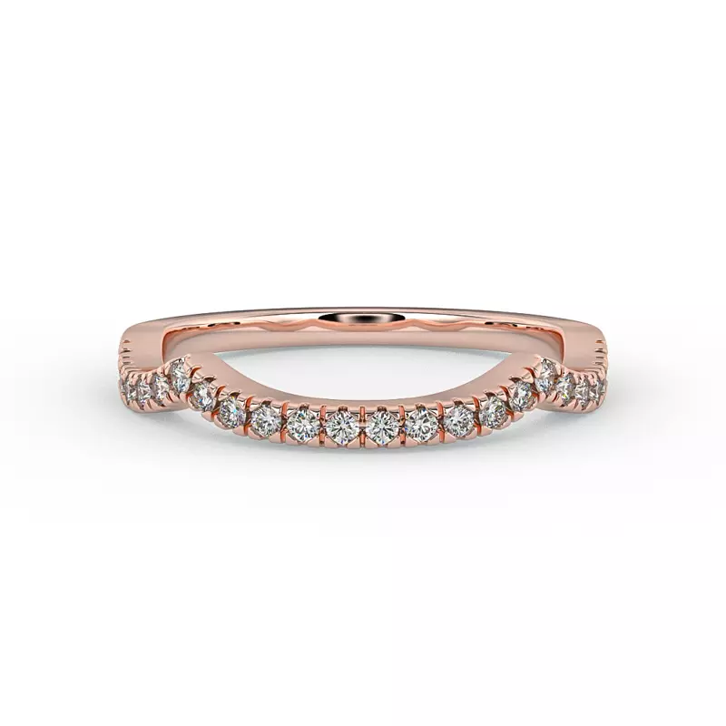 Zoey Curved Diamond Band