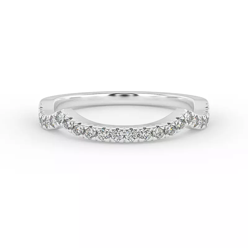 Zoey Curved Diamond Band